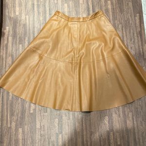 Forever 21 faux leather Aline skirt with side pockets .SZ M